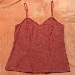 NWOT Arizona Jean Co Red Denim Tank